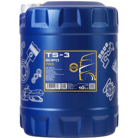 Mannol TS-3 SHPD 10W-40, 10 л (MN7103-10) моторное масло фото