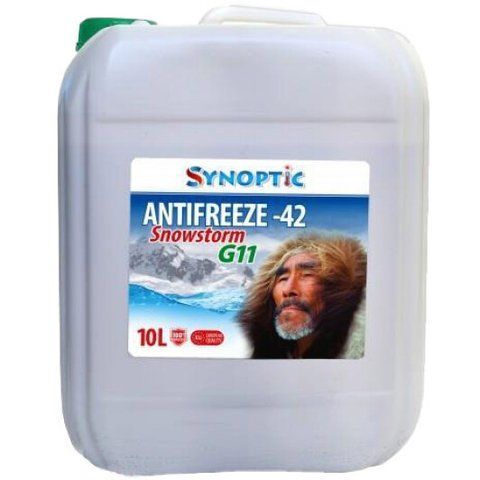Готовий антифриз Synoptic Snowstorm G11 зелений -42 &deg;C фото