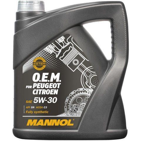 Mannol OEM For Peugeot Citroen 5W-30 4 л, (MN7703-4) моторна олива фото
