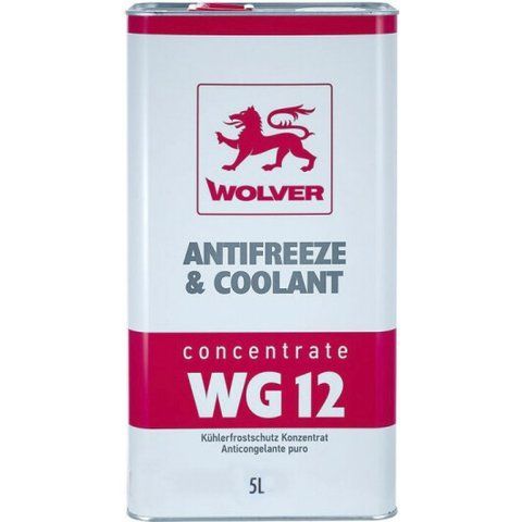 Wolver Antifreeze & Coolant WG12 G12 червоний, 5 л концентрат антифризу фото