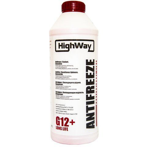 HighWay Long Life G12+ красный -80 &deg;C, 1,5 л (10023) концентрат антифриза фото