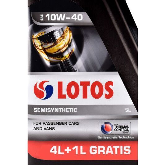 LOTOS 10W-40 5 л, моторна олива фото