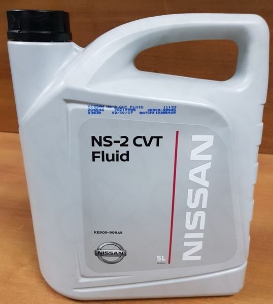 Nissan CVT NS-2 (Європа), 5 л (ke90999945) синтетична трансмісійна олива фото