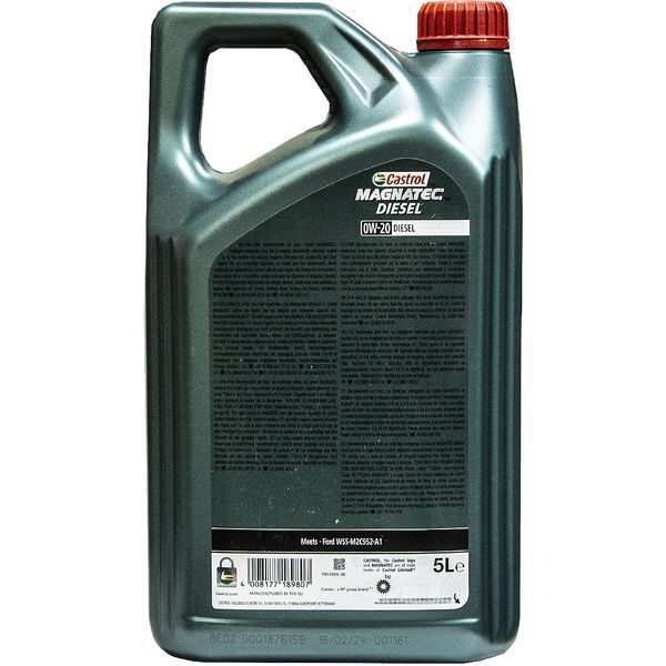 Castrol Professional Magnatec D 0W-20, 5 л (15D5EC) моторна олива фото