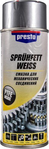 Presto Spruhfett Weiss мастило для механічних з'єднань, 400 мл (217791) фото