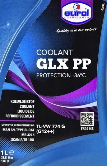Готовий антифриз Eurol GLX PP G12++ фіолетовий -36 &deg;C фото