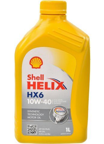 Shell Helix HX6 10W-40 1 л, (550039790) моторна олива фото