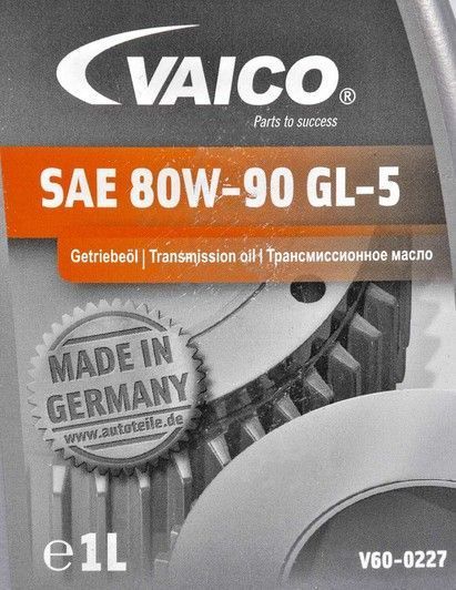 Vaico GL-5 80W-90, 1 л (v600227) мінеральна трансмісійна олива фото