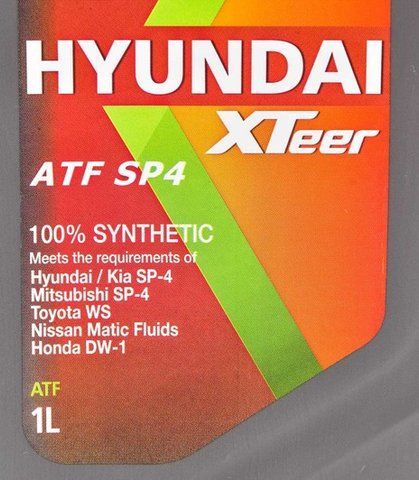 Hyundai XTeer ATF SP4, 1 л (1011006) синтетична трансмісійна олива фото