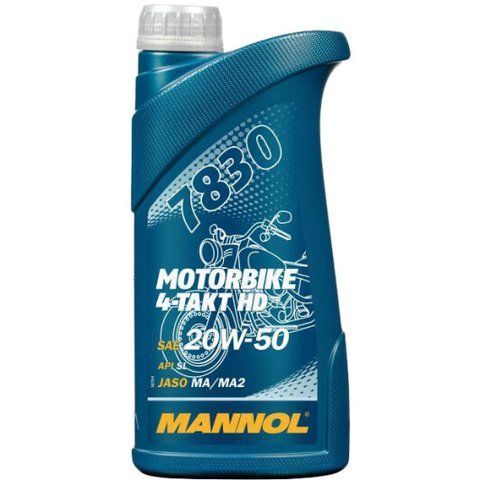 Mannol Motorbike 4-Takt HD 20W-50, 1 л (MN7830-1) моторна олива 4T фото