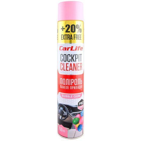 Полироль для салона Carlife Cockpit Cleaner bubble gum 750 мл CF759 фото