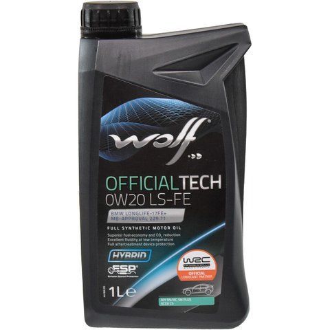 Wolf Officialtech LS-FE 0W-20 1 л, (8339271) моторна олива фото