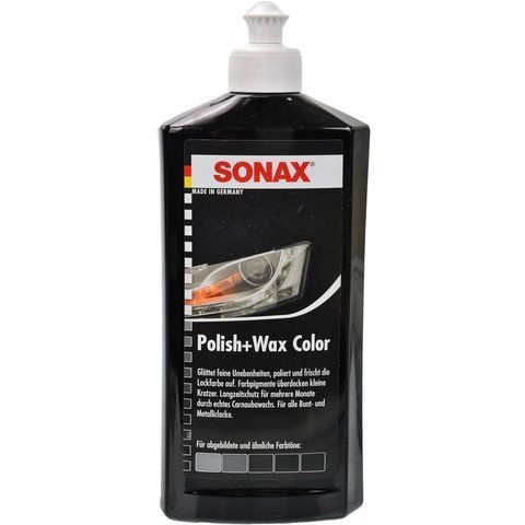 Sonax Polish & Wax Color NanoPro черный, 500 мл (296100) цветной полироль для кузова фото