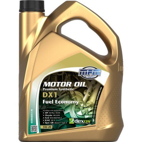 MPM Premium Synthetic DX1 Fuel Economy 5W-20 5 л, моторное масло фото