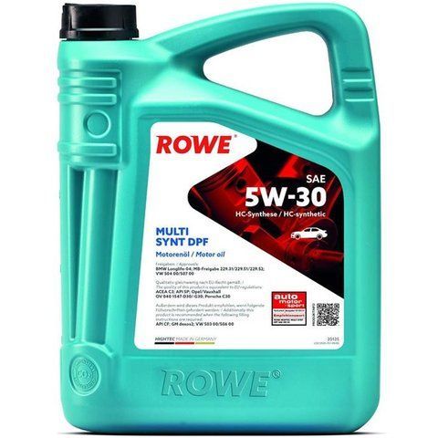 Rowe HC Multi Synt DPF 5W-30, 5 л (20125005099) моторное масло фото