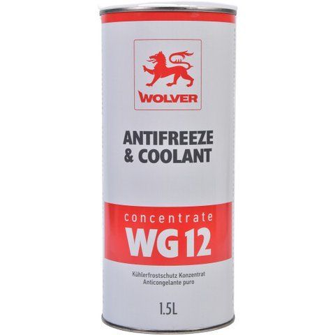 Wolver Antifreeze & Coolant WG12 G12 червоний, 1,5 л концентрат антифризу фото