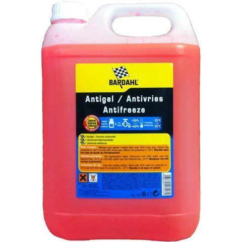 Bardahl Antigel Rouge G12+ красный, 5 л (7113R) концентрат антифриза фото