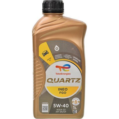 Total Quartz Ineo FGO 5W-40, 1 л (220194) моторное масло фото