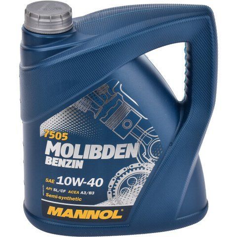 Mannol Molibden Benzin 10W-40 4 л, (MN7505-4) моторна олива фото