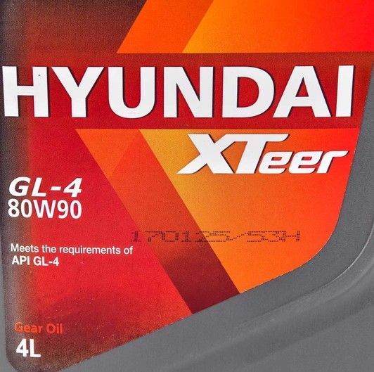 Hyundai XTeer GL-4 80W-90, 4 л (1041421) трансмісійна олива фото