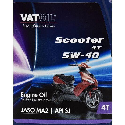 Vatoil Scooter 5W-40, 1 л (50242) моторное масло 4T фото