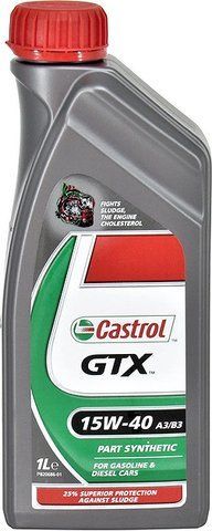 Castrol GTX 15W-40 A3/B3, 1 л (N5-GTX15A3-12X1) моторное масло фото