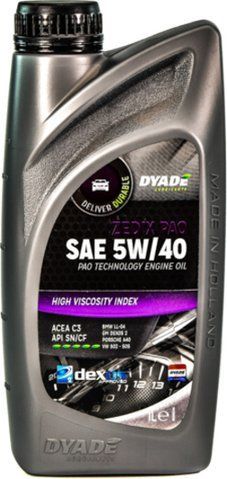 DYADE Zedix PAO 5W-40 (1 л, 5 л, 20 л) моторна олива фото