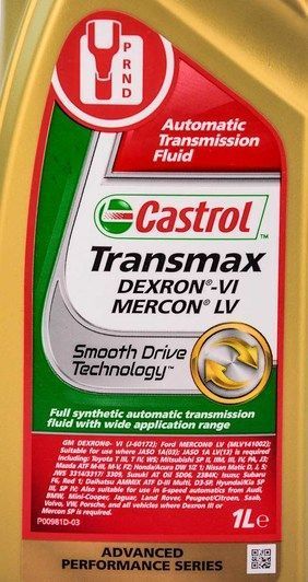 Castrol Transmax Dexron VI Mercon LV, 1 л (156CAA) синтетическое трансмиссионное масло фото