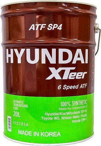 Hyundai XTeer ATF SP4, 20 л (1121014) синтетична трансмісійна олива фото