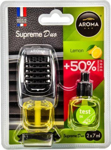 Ароматизатор Aroma Car Supreme Duo Slim Lemon 7 мл фото
