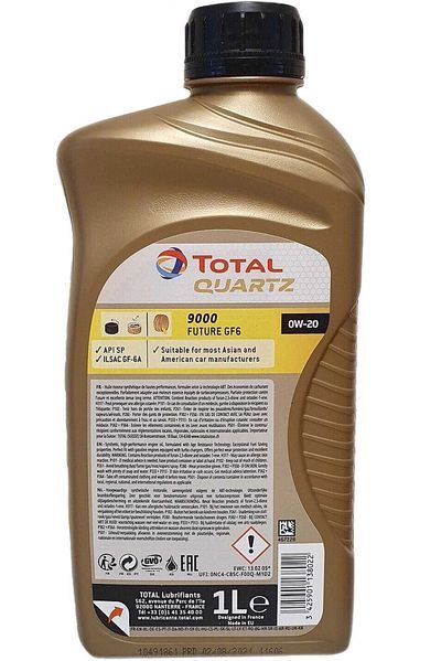 Total Quartz 9000 Future GF6 0W-20, 1 л (223758) моторное масло фото
