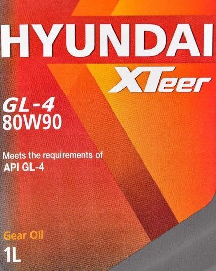 Hyundai XTeer GL-4 80W-90, 1 л (1011018) трансмиссионное масло фото