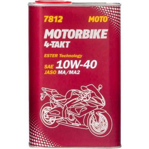 Mannol Motorbike 4-Takt (Metal) 10W-40, 1 л (MN7812-1ME) моторна олива 4T фото