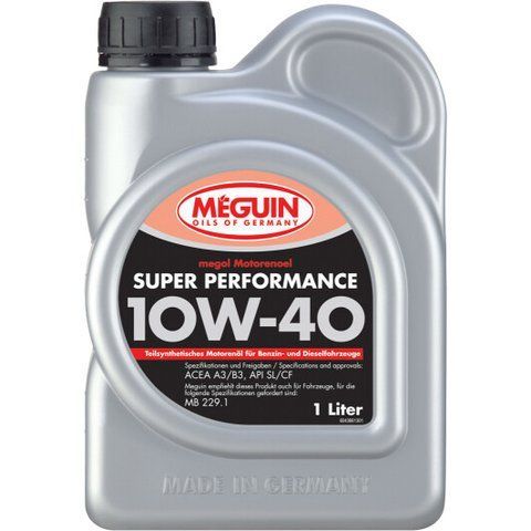 Meguin Super Performance 10W-40, 1 л (4366) моторна олива фото