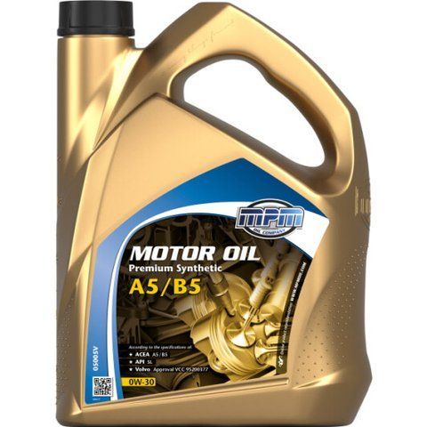 MPM Premium Synthetic A5/B5 0W-30 5 л, (05005V) моторное масло фото