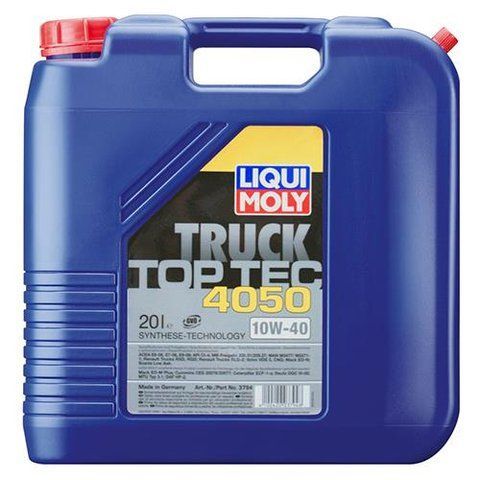 Liqui Moly Top Tec Truck 4050 10W-40, 20 л (3794) моторное масло фото