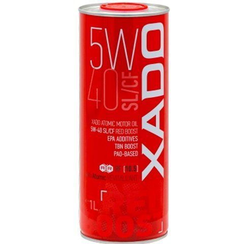 XADO Atomic Oil 5W-40 SL/CF Red Boost, 1 л (XA26106) моторна олива фото