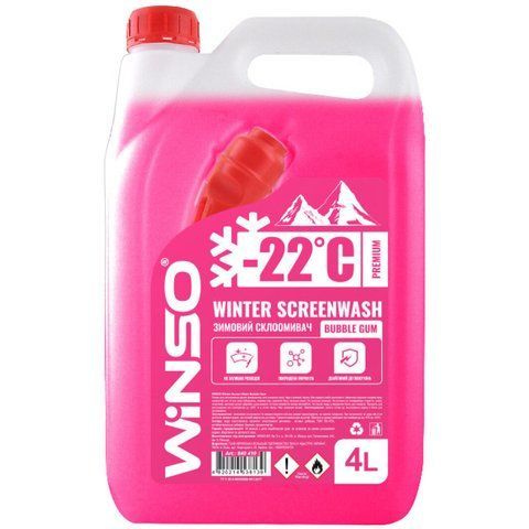 Winso Winter Screenwash зимний -22 &deg;С bubble gum, 4 л (840410) омыватель стекла фото