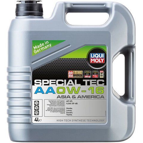 Liqui Moly Special Tec AA 0W-16 4 л, (21327) моторное масло фото