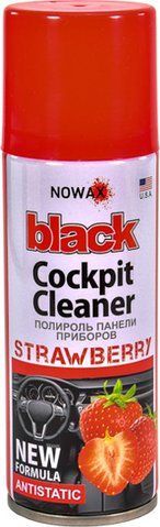 Поліроль для салону Nowax Black" Cockpit Cleaner полуниця 200 мл NX00204" фото