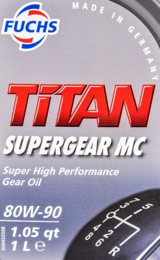 Fuchs Titan Supergear MC GL-4 / 5 80W-90 полусинтетическое трансмиссионное масло фото