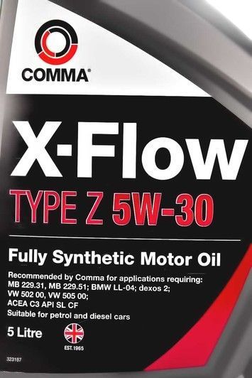 Comma X-Flow Type Z 5W-30 5 л, (XFZ5L) моторна олива фото