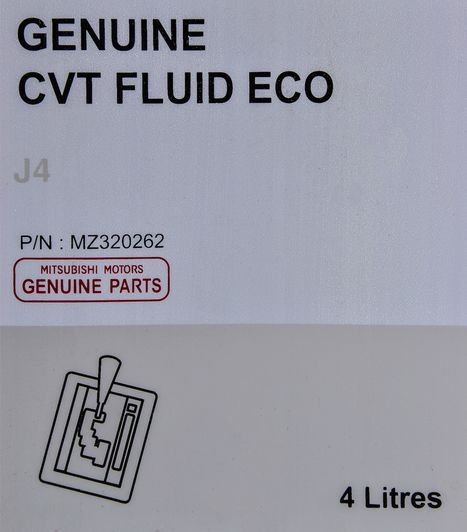 Mitsubishi Genuine CVT Fluid Eco J4, 4 л (MZ320262) трансмиссионное масло фото