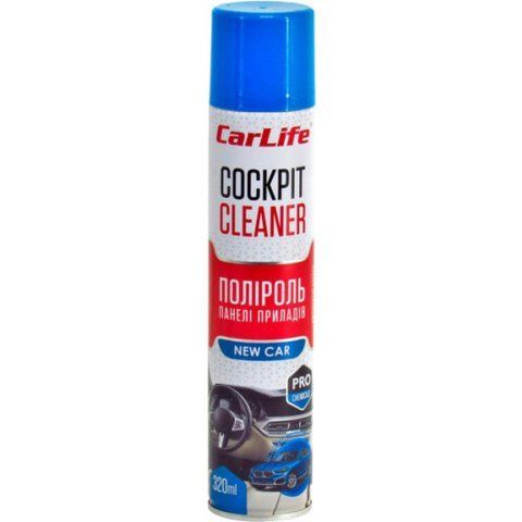 Полироль для салона Carlife Cockpit Cleaner новая машина 320 мл CF325 фото