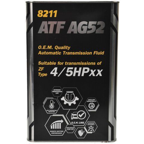 Mannol ATF AG52 Automatic Special (Metal), 4 л (MN8211-4ME) синтетична трансмісійна олива фото