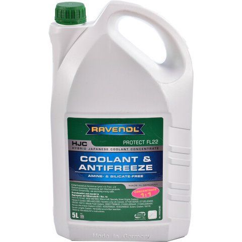 Ravenol HJC Protect FL22 зеленый, 5 л концентрат антифриза фото
