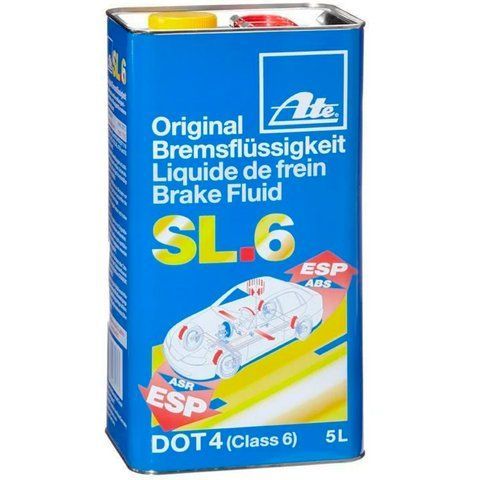 ATE Sl.6 (Class 6) DOT 4 ABS, ESP, ACR, 5 л тормозная жидкость фото
