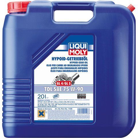 Liqui Moly TDL GL-4 GL-5 MT-1 75W-90, 20 л (1408) полусинтетическое трансмиссионное масло фото