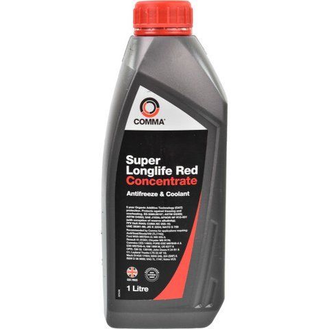 Comma Super Long Life G12+ красный, 1 л (SLA1L) концентрат антифриза фото