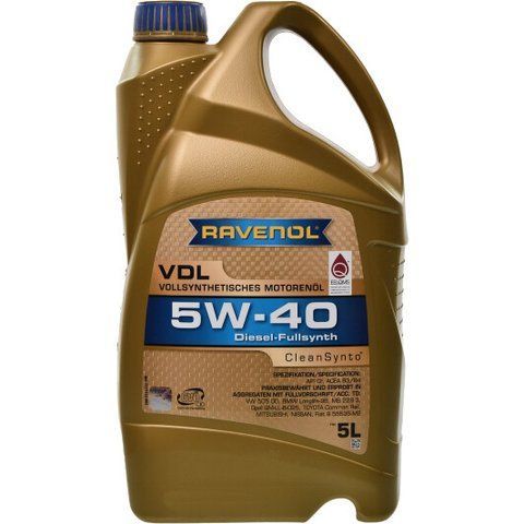 Ravenol VDL 5W-40 5 л, (11111325) моторное масло фото